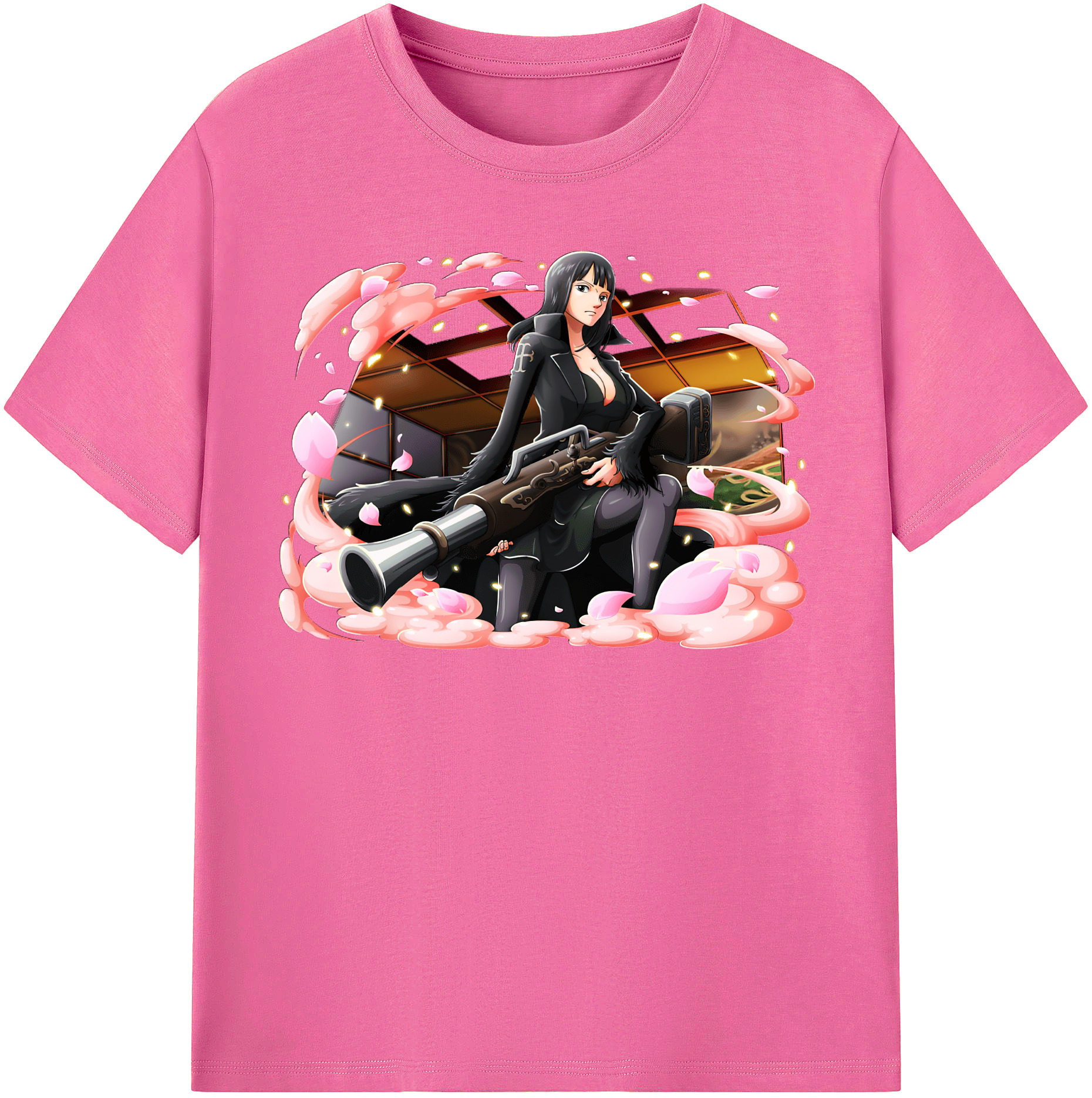 ワンピース ニコ・ロビン ONE PIECE Nico Robin レディースカジュアルプリントTシャツ（綿100％）